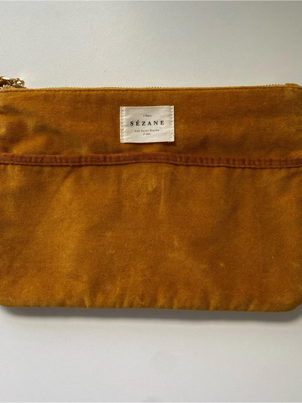 Sezane saffron velvet